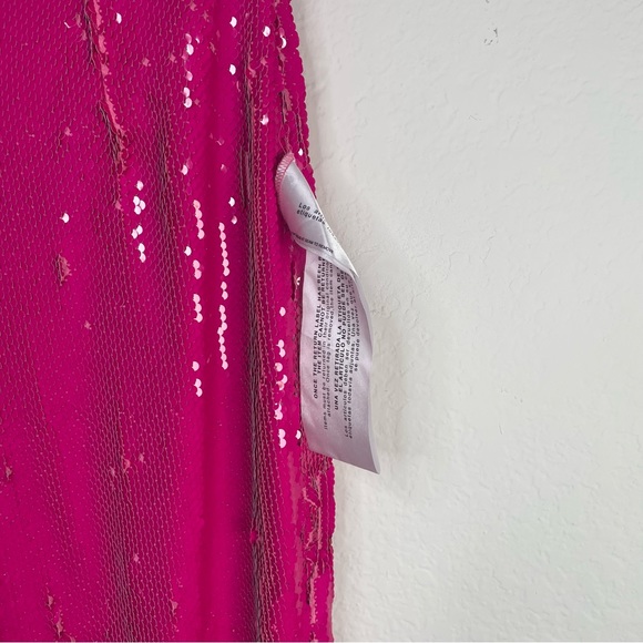 Dress the Population Andy Sequin Strapless Jumpsuit - Hot Pink - XS - Picture 8 of 12